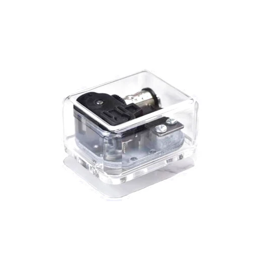 AJY Castle in The Sky Silver Cute Automatic Clear Music Box,Visible and Unique Memory for Your Beloved,Best Gifts for All Holidays (HS001)