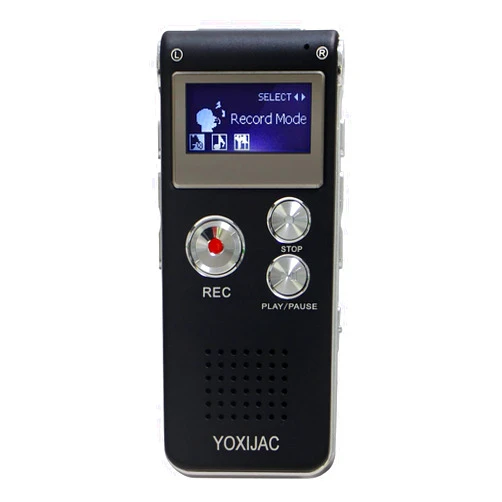 YOXIJAC Voice Recorder Audio Recorder for Lectures Meetings Voice Activated Recorder Digital Voice Recorder with Microphone 16GB Portable Tape Recording Device with MP3(16GB)