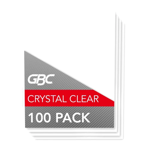 GBC Lamination Sheets, Thermal Laminating Pouches, Letter Size, 5 Mil, HeatSeal Crystal Clear, 100 Pack (3200403)
