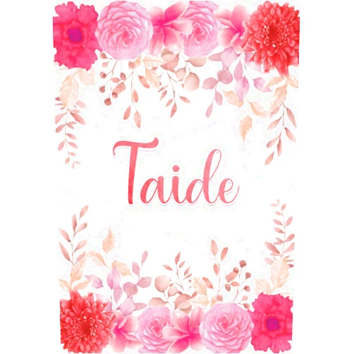 Bonella iTal Pervinca Publishing Taide: Taccuino A5 | Nome personalizzato Taide | Regalo di compleanno per moglie, mamma, sorella, figlia ... | Design: giardino floreale | 120 pagine ... formato A5 (14.8 x 21 cm) (Italian Edition)