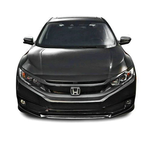 SlickMod Chrome Delete Blackout Vinyl Overlay for 2016-2021 Honda Civic Front Grill Trim (Gloss Black)