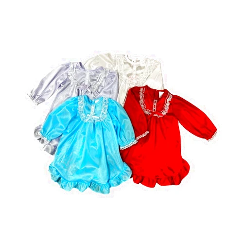Laura Dare Little Girls Long Sleeve Traditional Nightgown, (2T-6X)