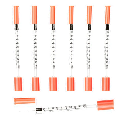 Searvgrh Syringes U-100 1ml 29G 0.5in/13mm, Comfortable & Accurate Dosing, Pack of 100
