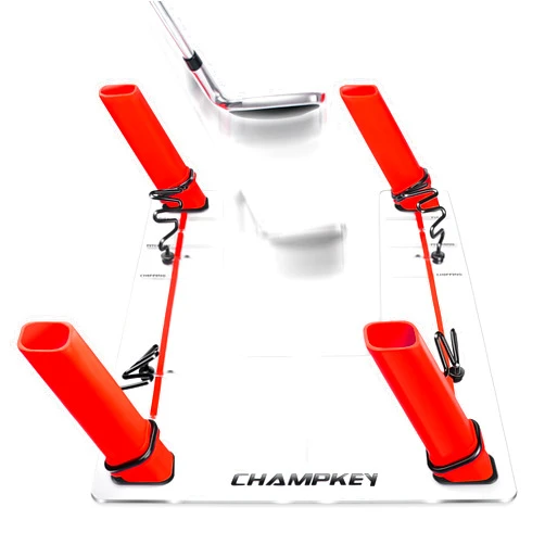 CHAMPKEY Magnetic Golf Swing Trainer - Swing Plane Training Aid - Improve Swing Accuracy and Skills for Indoor and Outdoor Training
