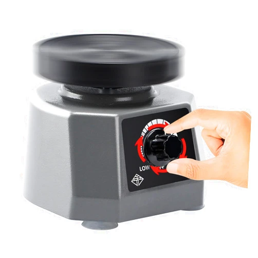 ScitoLAB Lab Dental Vibrator, 4 Inch Round Shaker Oscillator Gypsum, Vibrating Table for Molds, Gypsum, Pouring Models, Resin Casting, 100W