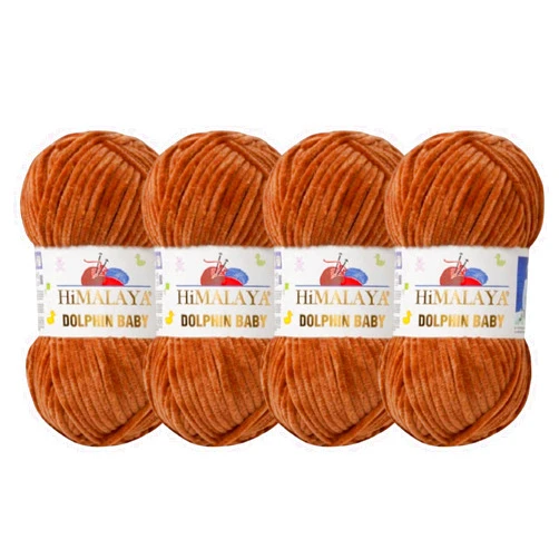 Himalaya Dolphin Baby (4-Pack) 4x100 gr Chenille Velvet Blanket amigurumi Yarn Super Bulky 524 yds (337)