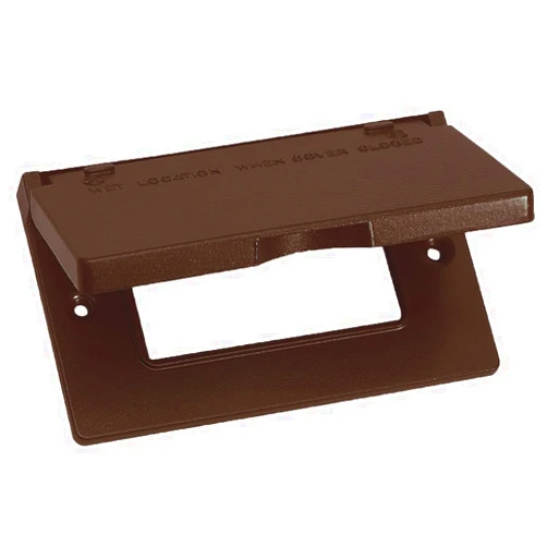 Sigma Electric Sigma Engineered Solutions, Bronze 14249BR 1-Gang Horizontal GFCI Weatherproof Cover, No Size, No Color