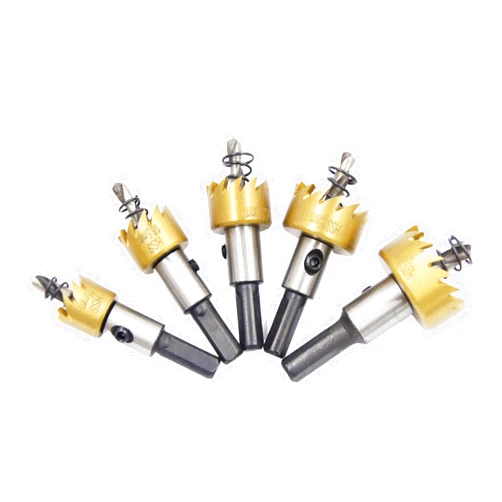 Laiwei Metal Hole Saw Set LAIWEI 5PCS M35 HSS Metal Hole Cutter Set, 5 Hole saws Size: 16 18.5 20 25 30mm, for Metal Drilling