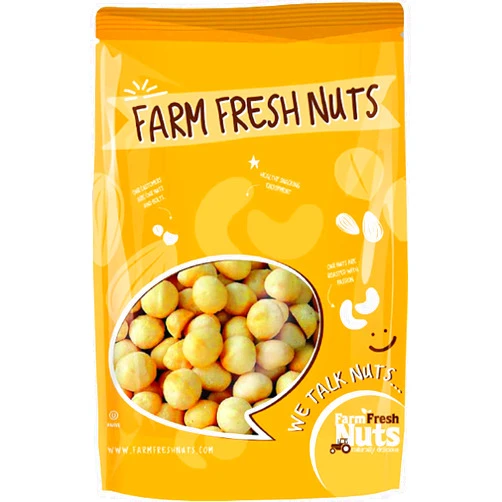 Farm Fresh Nuts Dry Roasted Macadamia Nuts Unsalted (1 Lb.) - Oven Roasted Without Oil - Vegan & Keto Friendly - Baked in Small Batches for Added Freshness - Farm Fresh Nuts Brand