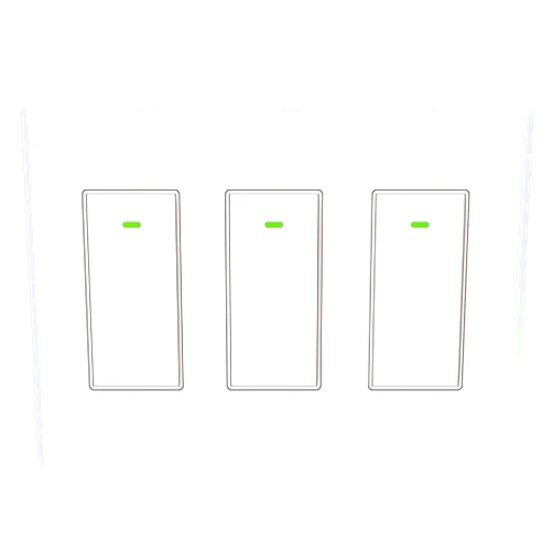 Bekca Smart Switch 3 Gang Alexa Smart Switch, 2.4Ghz in-Wall Smart Switch WiFi Light Switch Compatible with Alexa and Google Assistant, Neutral Wire Needed, No hub Required (Smart Switch 3 Gang(Button))