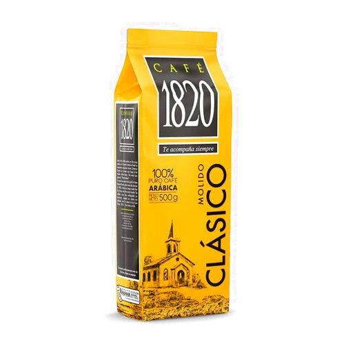 1820 Café 1820 Classic, Premium Costa Rican Ground Coffee, 100% Arabica, Dark Roast, High Altitude Blend with Aroma & Fruity Notes, 18 oz