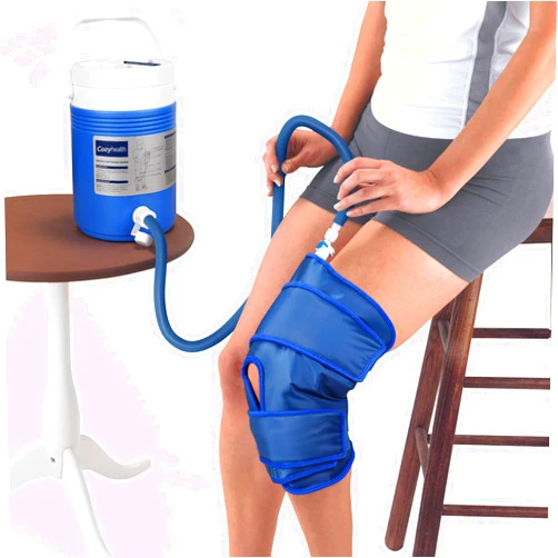 Cozyhealth Cryo Cuff Knee Cold Therapy Kit Knee Cold, Knee Ice Water Cooler Cryotherapy Knee Cold Pack for Knee Pain Relief After Knee Surgery, Rehab and Sports Injuries (no pump)