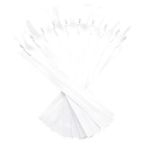 YaHoGa 10pcs 22 Inches Invisible Zippers Conceal Zippers for Sewing, Dress, Garments, Clothes, Pillow, Tailor, Craft (White, 22