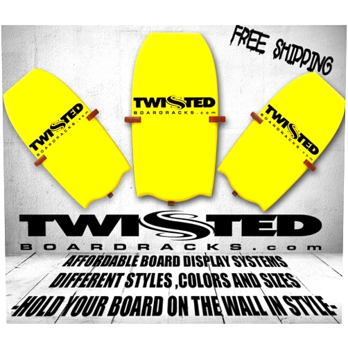 Twisted Board Racks Twisted Body Board Boogie Board Wall Racks Natural Teak Wood