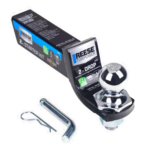 Reese Towpower 21542 Class III Towing Starter Kit, Black with Ch Ball