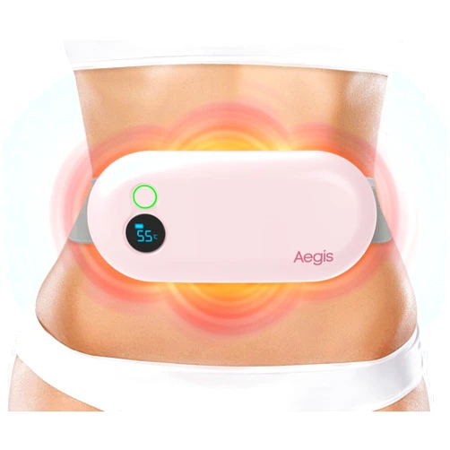 Hello Aegis Portable Heating Pad for Cramps. Period Pain Relief Device & Menstrual Heating Pad Massager for PMS, Back Pain. Cordless 3 Heat Modes Menstruation Cramp Relief Massage with Pads for Women & Girls.