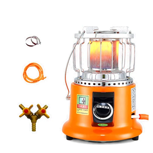 SHIBOHAN Outdoor Heater, Gas Heater Household Natural Gas Gas liquefied Petroleum Gas Small Outdoor Barbecue Winter Rural Energy-Saving Barbecue Stove, Portable Heaters