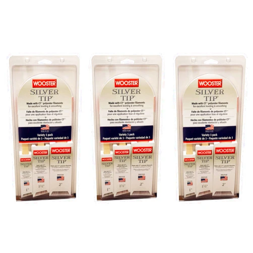 Wooster Brush 5229 Silver Tip Variety 3 Pack (1, Тhrее Pаck)