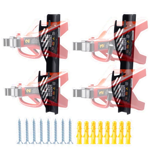 Racewill Jack Stand Wall Mount Organizer: Jack Stands Holder Storage Rack Mount - Fit for 2 & 3 Ton Jack Stand (2 Pack)