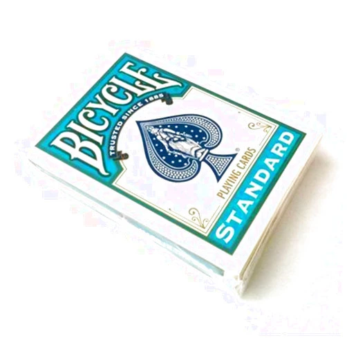 Bicycle Playing Cards, poker size, Turquoise Backs by United States Playing Card Company