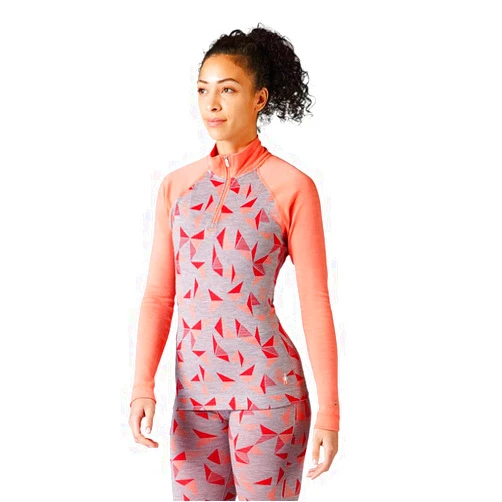 Smartwool Women's Merino 250 Pattern 1/4 Zip Base Layer – 100% Merino Wool