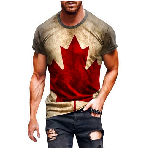 GSPCLAM Mens Shirts Casual july 4th Summer Dressy Patriotic Trendy Flowy 4th of July Short Sleeve Crewneck Stylish T Shirt