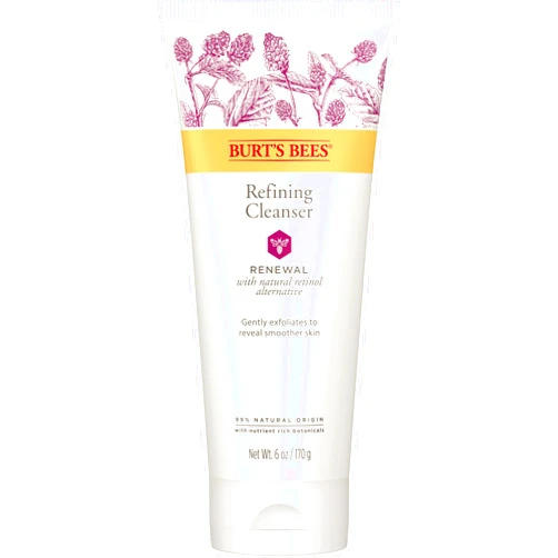 Burt's Bees Renewal Refining Cleanser with Bakuchiol Natural Retinol Alternative, 6 Oz (Package May Vary)