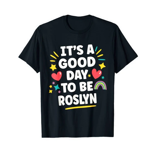 Custom Gifts For Women Gift For ROSLYN ROSLYN Personalized Retro Girls Custom ROSLYN Name T-Shirt