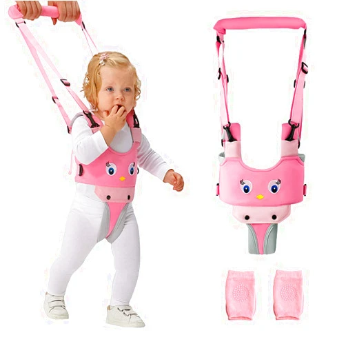 ORANGEHOME Baby Walker, Toddler Walking Harness Assistant, Handheld Walk Helper Babies, Safety Harnesses Breathable Help Stand Up&Walk Learning Helper for 7-24 Month Infant Activity-Pink