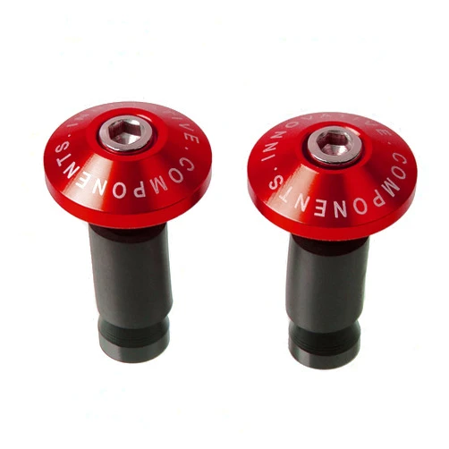 STACUU Handlebar End Eaps 22mm Universal Motorcycle Handlebar Grips Ends Handle Bar Ends Weights CNC Silder Plugs for Hon-da CRF230L CRF230M CB750 CRF 230L (Color : Red, Size : 7/8