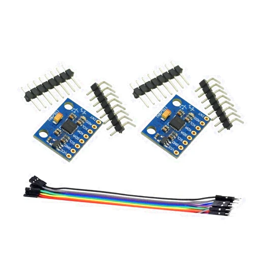 Ferwooh 2PCS MPU6050 GY-521 3-Axis Accelerometer Gyroscope Module MPU-6050 6 DOF Digital Acceleration Sensor Module with Cable