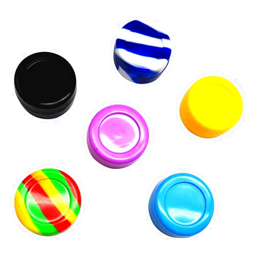 Gentcy Silicone 5ml Lots Silicone Container Box 18 colors 500pcs