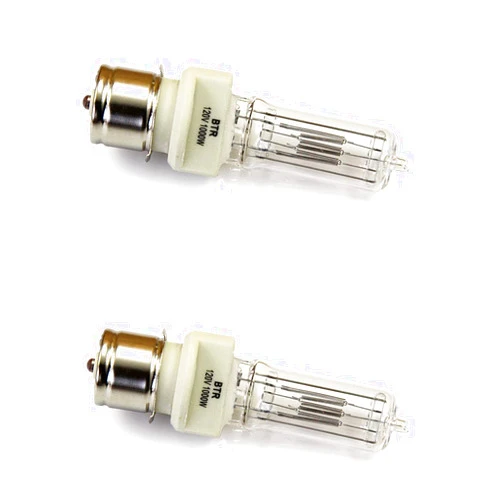 ROCCER 2 pieces btr 1000W / T7 / 120V / CL / P28s 1000-Watt 120-Volt Medium Pre-focus Based Stage and Studio T7 Bulb, Clear (2 PACK)