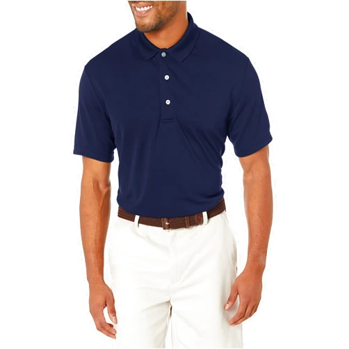 PGA TOUR Men's Airflux Solid Mesh Short Sleeve Golf Polo Shirt (Sizes S-4x)