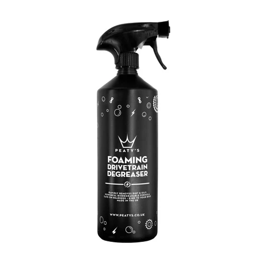 Peaty's Foaming Drivetrain Degreaser- High Strength Biodegradable Bicycle Cassette and Chain Cleaner, 1 Liter / 33.8 oz