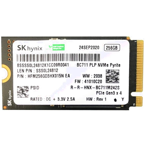 ist computers 256GB M.2 2242 42mm NVMe PCIe Gen3 x4 TLC SSD (HFM256GD3HX015N) BC711 for ProBook Latitude EliteBook Ideapad Inspiron Pavilion - Internal Solid State Drive (OEM New)