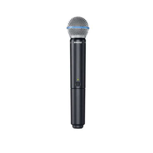 Shure BLX2/B58 Handheld Transmitter with BETA 58A Vocal Mic Capsule - for use with BLX Wireless Microphone Systems, Receiver Sold Separately | H9 Band (BLX2/B58=-H9)