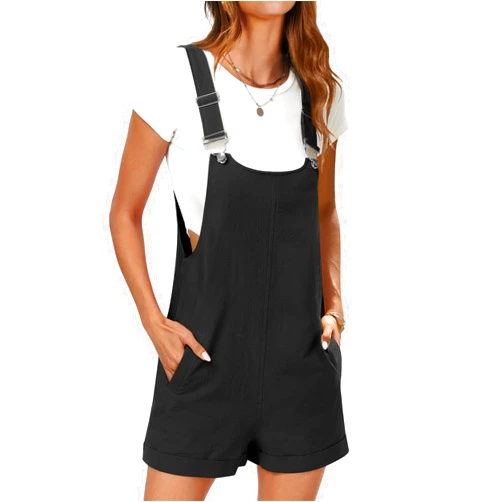 ANRABESS Women's Short Overalls Summer Adjustable Strap Loose Fit Bib Shortalls Rompers Spring Travel Vacation Clothes 2026