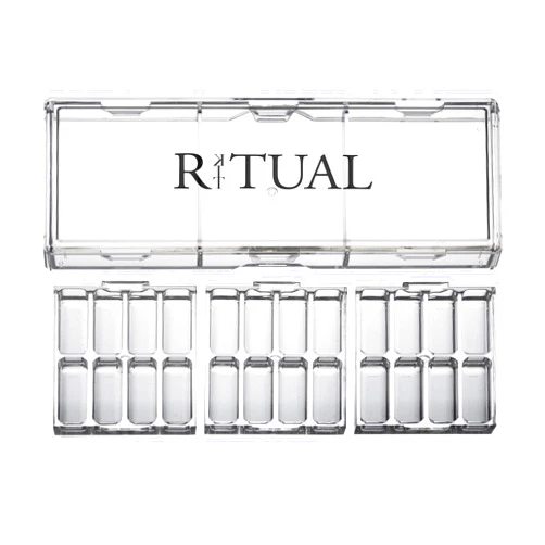 KIT RITUAL Empty Makeup Palette | 24 Wells | Modular Interchangeable Depotting System | Ritual Pro Palette 3 | 8 Well Bundle
