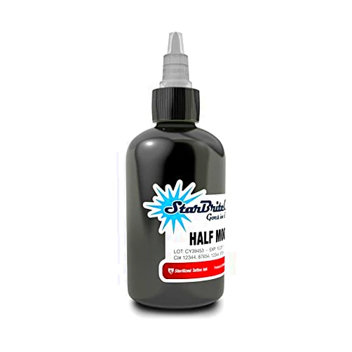 Brite Star StarBrite Colors Tattoo Ink by Tommy's Supplies - Half Moon - 1oz Bottle