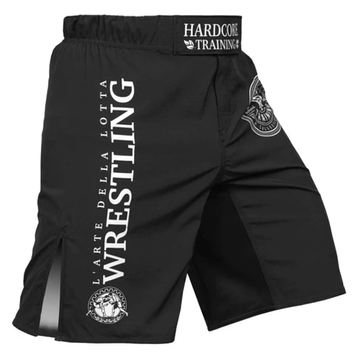 Hardcore Training Fight Shorts Men's Boxing MMA Combat BJJ Grappling Fitness Muay Thai Kickboxing No Gi