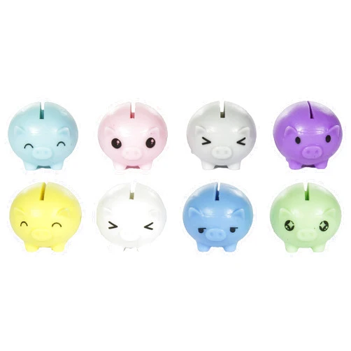 Store On Wheels Party Favors - Set of 8 Assorted Colored Worlds Smallest Piggy Banks