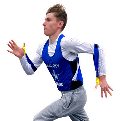 Tumbl Trak Unisex Youth Lycra Running Arms, Royal Blue