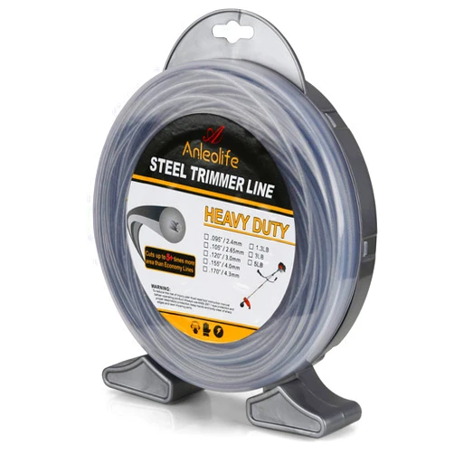 Anleolife Round Heavy Duty .120-Inch-by-142-ft String Trimmer Line in Donut, Thicker Weed Eater