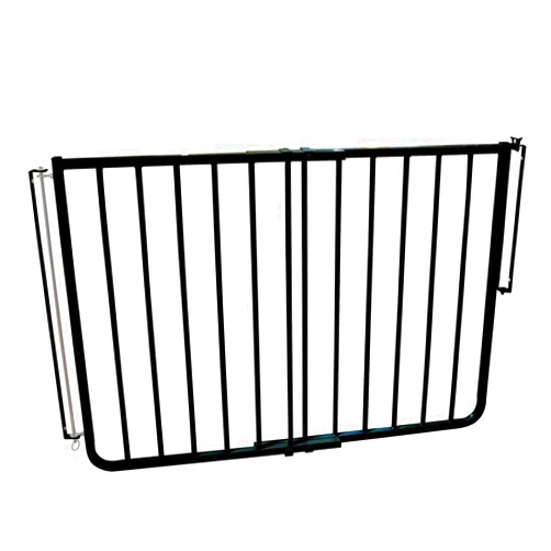 Cardinal Gates SS30 Stairway Special Baby Gate for Top of Stairs - Adjustable Indoor Dog Gate - Aluminum Metal Safety Gate for Kids & Pets - 27 to 42.5 Inches Wide - Black - USA Based Company