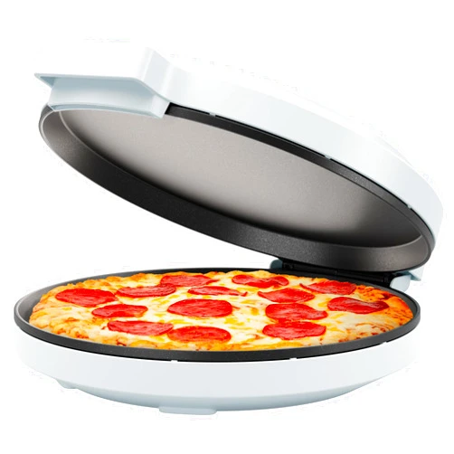 Chefman Everything Maker & Pizza Oven – 1440W Countertop Electric Pizza Maker with 12” Nonstick Cooking Plates, Make Pizza, Quesadillas, Omelettes and More, with Indicator Lights and Vertical Storage
