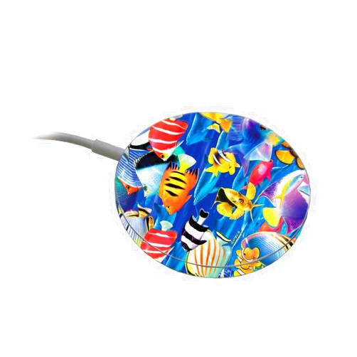 MIGHTY SKINS MightySkins Skin Compatible with Apple MagSafe Charger - Tropical Fish | Protective, Durable, and Unique Vinyl Decal wrap Cover | Easy to Apply, Remove, and Change Styles | Made in The USA