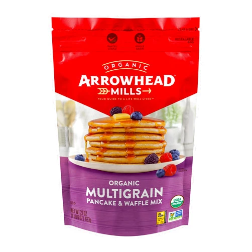 Arrowhead Mills Pancake and Waffle Mix, Organic Multigrain, 22 oz