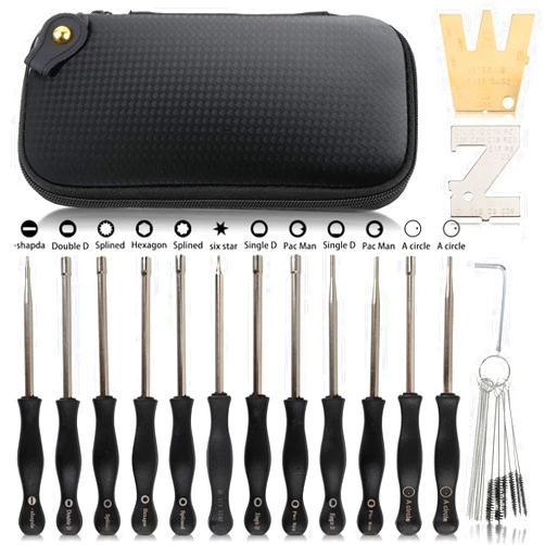 MOTOALL 12 PCS Carburetor Adjustment Tool Carb Adjusting Kit with ZT-1 500-13 Metering Lever Tool for 2-Cycle Small Engine Replace for Poulan Husqvarna STIHL Echo Trimmer Weedeater Chainsaw