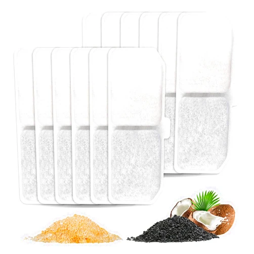 MyfatBOSS Cat Water Fountain Filters, 12 Packs Pet Water Fountain Filter Replacement Charcoal Water Fountain Filter Compatible with Cat Water Dispenser